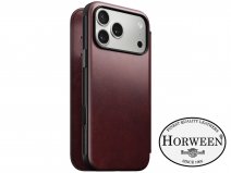 Nomad Horween Modern Leather Folio Burgundy - iPhone 17 Pro Max hoesje