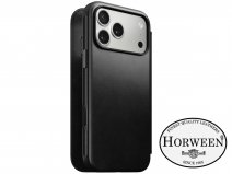 Nomad Horween Modern Leather Folio Zwart - iPhone 17 Pro Max hoesje