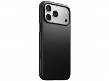 Nomad Modern Leather Case Zwart - iPhone 17 Pro Max hoesje