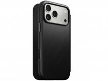 Nomad Modern Leather Folio Zwart - iPhone 17 Pro Max hoesje