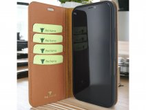 Piel Frama Premium Leather Book Bruin Ostrich - iPhone 17 Pro Max hoesje