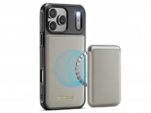 Solidenz iPhone 17 Pro Max Hoesje - Back Case met MagSafe Wallet Beige