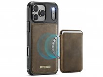 Solidenz iPhone 17 Pro Max Hoesje - Back Case met MagSafe Wallet Bruin
