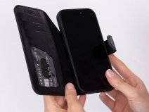 Solidenz Top Grain Wallet Zwart - iPhone 17 Pro Max Hoesje Leer