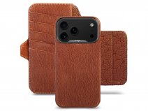 Vaja 2in1 V-Mag Leather Wallet Case MagSafe Parma Clove - iPhone 17 Pro Max Hoesje Leer