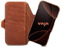 Vaja 2in1 V-Mag Leather Wallet Case MagSafe Parma Clove - iPhone 17 Pro Max Hoesje Leer
