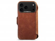 Vaja V-Mag Leather Wallet Case MagSafe Parma Clove - iPhone 17 Pro Max Hoesje Leer