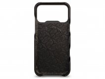 Vaja V-Mag Grip Leather Case MagSafe Zwart - iPhone 17 Pro Max Hoesje Leer