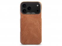Vaja V-Mag Grip Leather Case MagSafe Camel - iPhone 17 Pro Max Hoesje Leer