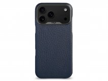 Vaja V-Mag Grip Leather Case MagSafe Donkerblauw - iPhone 17 Pro Max Hoesje Leer