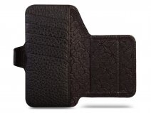 Vaja V-Mag Wallet Wrap Zwart - iPhone 17 Pro Max Omslag met Pashouder