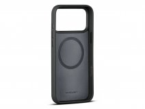Woolnut Leather Case Zwart - iPhone 17 Pro Max hoesje