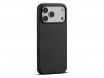Woolnut Leather Case Zwart - iPhone 17 Pro Max hoesje