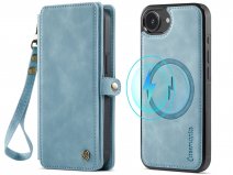 CaseMania 2in1 True Wallet Case Aqua - iPhone 17e / 16e Hoesje