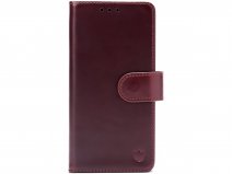CaseMania Leather Bookcase Bordeaux - iPhone 17e / 16e Hoesje Leer