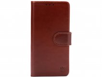 CaseMania Leather Bookcase Cognac - iPhone 17e / 16e Hoesje Leer