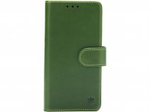 CaseMania Leather Bookcase Groen - iPhone 17e / 16e Hoesje Leer