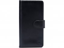 CaseMania Leather Bookcase Zwart - iPhone 17e / 16e Hoesje Leer