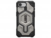 Urban Armor Gear Monarch Pro Carbon iPhone 17e / 16e Hoesje Titanium - 7,5M Valbestendig