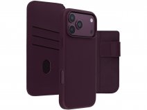 Accezz Leather 2in1 Bookcase MagSafe Bordeaux - iPhone 18 Pro Hoesje Leer