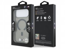 BMW M Frosted MagSafe Case Zwart - iPhone 18 Pro/17 Pro hoesje