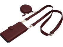 CaseMania 2in1 Bookcase met Koord en Minibag - iPhone 18 Pro Hoesje Bordeaux