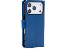 CaseMania Classic Leather Bookcase Blauw - iPhone 18 Pro Hoesje Leer