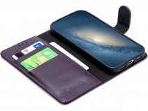 CaseMania Classic Leather Bookcase Paars - iPhone 18 Pro Hoesje Leer