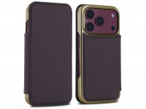 Greenwich Blake Leather Folio Damson Purple - iPhone 18 Pro Hoesje