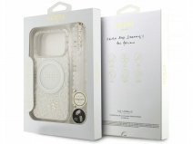 Guess Floral Wristlet Charm Case Wit - iPhone 18 Pro hoesje met Polsbandje