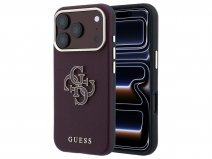 Guess Big 4G Ton Sur Ton Case Burgundy - iPhone 18 Pro/17 Pro hoesje