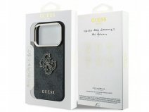 Guess Big 4G Ton Sur Ton Monogram Case Grijs - iPhone 18 Pro/17 Pro hoesje