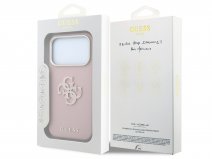 Guess Big 4G Ton Sur Ton Case Roze - iPhone 18 Pro/17 Pro hoesje