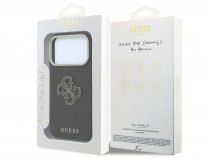 Guess Big 4G Ton Sur Ton Case Zwart - iPhone 18 Pro/17 Pro hoesje