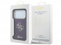 Guess Big 4G Case Burgundy - iPhone 18 Pro/17 Pro hoesje