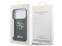 Guess Big 4G Case Zwart - iPhone 18 Pro/17 Pro hoesje