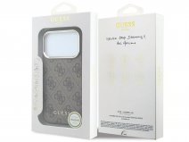 Guess Classic Monogram MagSafe Case Bruin - iPhone 18 Pro/17 Pro hoesje