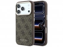 Guess Classic Monogram MagSafe Case Bruin - iPhone 18 Pro/17 Pro hoesje