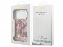 Guess Floral MagSafe Case Roze - iPhone 18 Pro/17 Pro hoesje