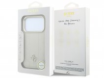 Guess Peony Print MagSafe Case Beige - iPhone 18 Pro/17 Pro hoesje