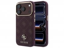 Guess Peony Print MagSafe Case Burgundy - iPhone 18 Pro/17 Pro hoesje