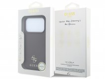 Guess Saffiano PU Leather Case Bordeaux - iPhone 18 Pro/17 Pro hoesje
