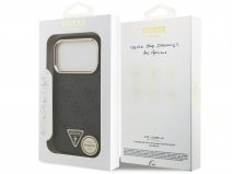 Guess Strass Triangle MagSafe Case Grijs - iPhone 18 Pro/17 Pro hoesje