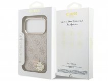 Guess Strass Triangle MagSafe Case Roze - iPhone 18 Pro/17 Pro hoesje