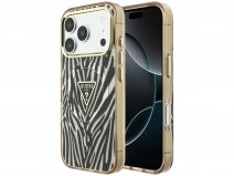 Guess Zebra Glitter MagSafe Case - iPhone 18 Pro/17 Pro hoesje
