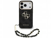 Guess Big 4G Monogram Wristlet Case - iPhone 18 Pro hoesje Grijs