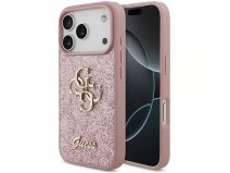Guess Big 4G Sparkle Case Roze - iPhone 18 Pro hoesje