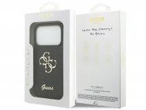 Guess Big 4G Sparkle Case Zwart - iPhone 18 Pro hoesje