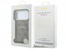 Guess Monogram MagSafe Case Bruin - iPhone 18 Pro hoesje