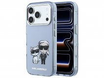 Karl Lagerfeld Choupette Sketch Case Lichtblauw - iPhone 18 Pro/17 Pro hoesje